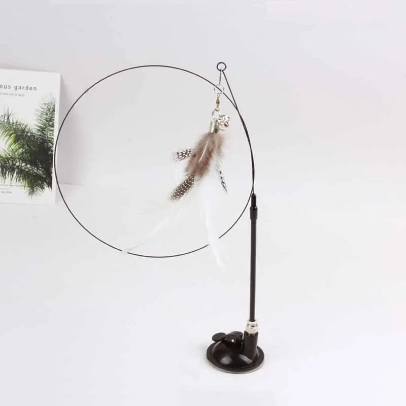 Interactief Kattenhengeltje Met Kleurrijke Veren & Belletje